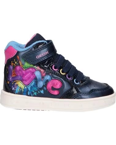 ZAPATILLAS GEOX J SKYLIN PARA NIÑA J668WB 0NFKC C4243 NAVY-MULTICOLOR