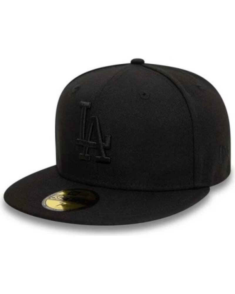 NEW ERA BONÉ 59FIFTY LOS ANGELES DODGERS NOS LEAGUE PRETO NEGRO
