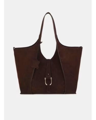 BOLSA SHOPPER DE OMBRO BINNARI SIENA CASTANHO MARRON