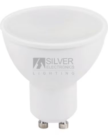 SILVER Bombilla led electronic eco multi - led dicroica 7w=44w - gu10 - 3000k - 567 lm - 120º - luz calida - a