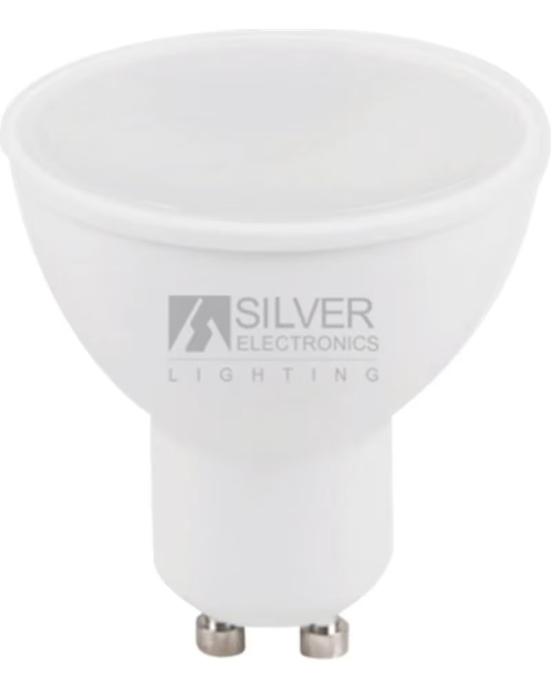 SILVER Bombilla led electronic eco multi - led dicroica 7w=44w - gu10 - 3000k - 567 lm - 120º - luz calida - a