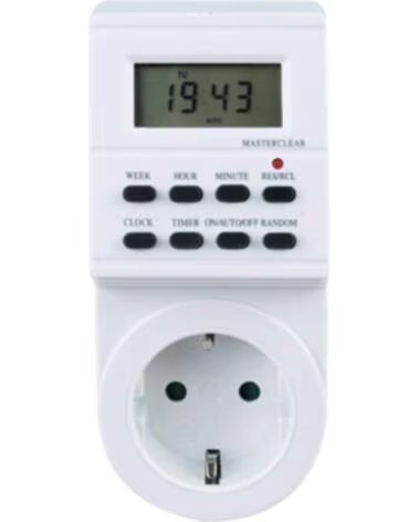 SILVER Programador electronic digital - semanal - 3600w - 250v - 16a - 50hz - ip 20 - ajustable multifuncion