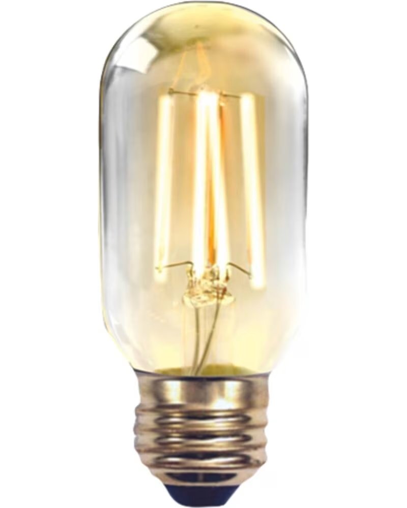SILVER Bombilla led electronic filamento edison tubo 2w=20w - e27 - 2 200k - 320º - 220 lm - luz extra calida - a