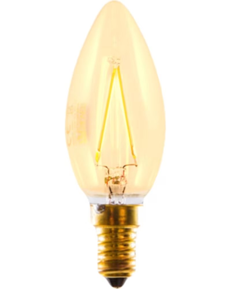 SILVER Bombilla led electronic filamento edison vela 3w=20w - e27 - 2 200k - 320º - 300 lm - luz extra calida - a