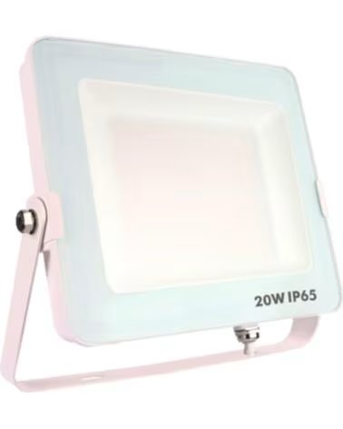 SILVER Foco proyector led ip65 20w 3000k 1600lm blanco