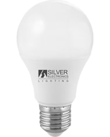 SILVER Bombilla led electronic eco estandar 10w=57w - e27 - 6000k - 836 lm - 220º - luz fria - a