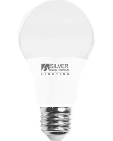SILVER Bombilla led eco electronics estandar 8w=48w - e27 - 3000k - 660 lm - 220º - luz calida - a