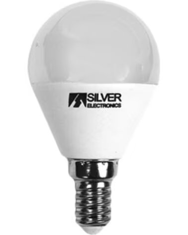 SILVER Bombilla led decorativa electronis esferica 6w=65w - e14 - 4000k - 520 lm - luz neutra - a