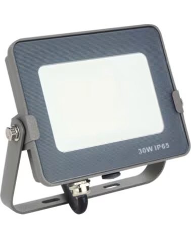 SILVER Foco led electronics forgeproyector ips 65 30w=300w - 3700k luz calida - 2400lm color gris