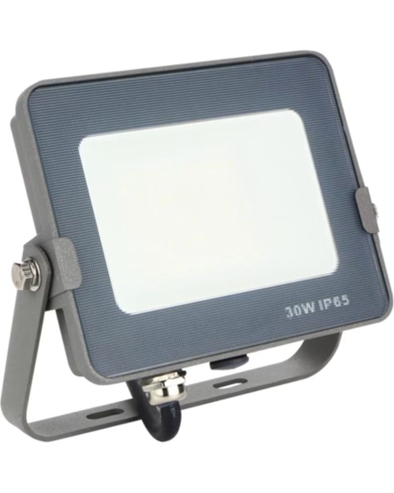 SILVER Foco led electronics forgeproyector ips 65 30w=300w - 3700k luz calida - 2400lm color gris