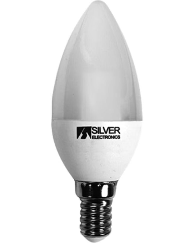 SILVER Bombilla led decorativa electronic vela 6w=65w - e14 - 5000k - 550 lm - luz extra calida - a