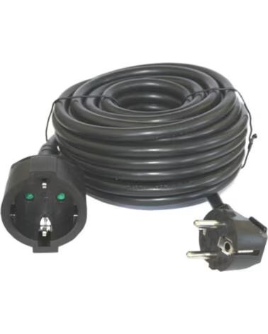 SILVER Cable prolongador de corriente electrics 10m - 3x 1 5mm - 250v - 16a - 3 500w negro