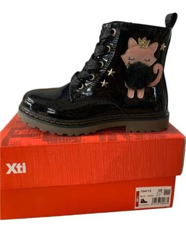 BOTAS MILITARES XTI KIDS 154115 01 PARA NIÑA NEGRO