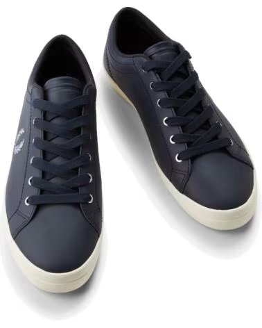 FRED PERRY BASELINE LEATHER B1306 SNEAKER DUNKELBLAU