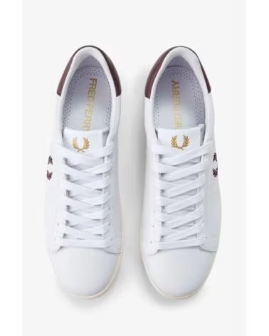 FRED PERRY SPENCER LEATHER B4334 SNEAKER WHITE
