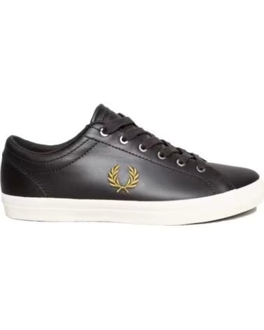FRED PERRY BASELINE LEATHER B1306 SNEAKER DUNKELBRAUN