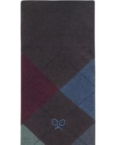 SILBON CALCETINES ROMBOS GRIS