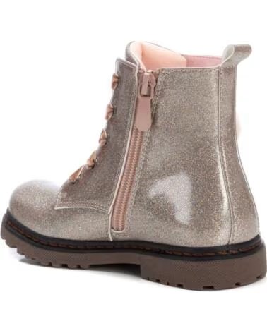 BOTINES INFANTILES XTI 150659 NUDE CON PURPURINA Y POMPONES