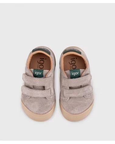 IGOR BABYSCHUHE LAUFLERNSCHUHE JUNGEN W10341-398 TAUPE TOPO