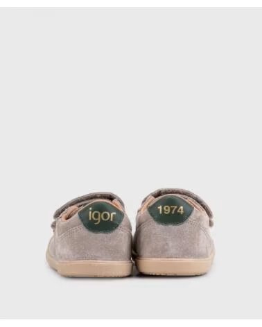 IGOR BABYSCHUHE LAUFLERNSCHUHE JUNGEN W10341-398 TAUPE TOPO