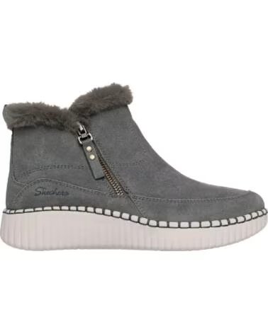 SKECHERS 168108 STIVALI DONNA CACHI PELLE SCAMOSCIATA KAKI