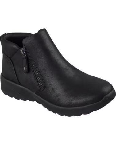 SKECHERS 158952 STIVALETTI DA DONNA VEGANI CON ZIP NEGRO