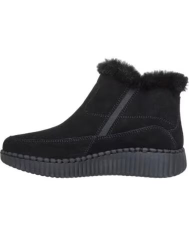 SKECHERS 168108 STIVALI DA DONNA IN PELLE SCAMOSCIATA NEGRO