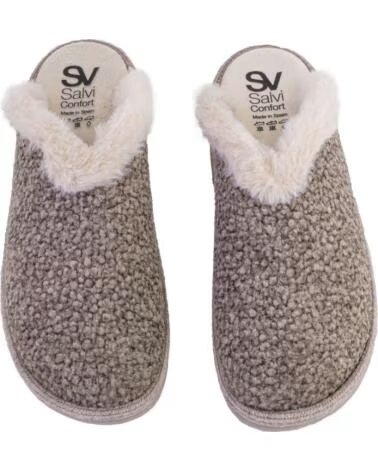 SALVI 55L028 POLARIS PANTOFOLE DA DONNA TORTORA TAUPE