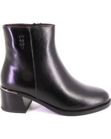 TREINTAS 4633 STIVALETTI DA DONNA IN PELLE NEGRO