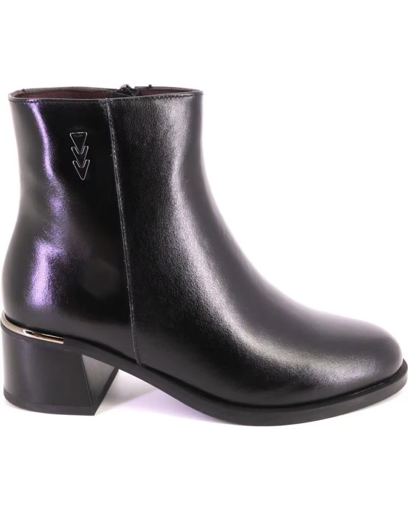TREINTAS 4633 STIVALETTI DA DONNA IN PELLE NEGRO