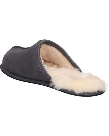 UGG 1101111 M SCUFF PANTOUFLES EN DAIM GRIS FONCÉ DARK GREY