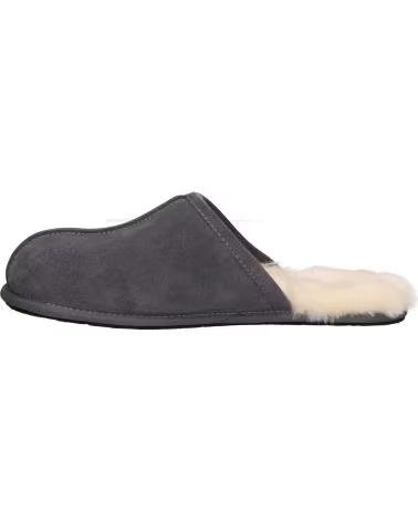 UGG 1101111 M SCUFF PANTOUFLES EN DAIM GRIS FONCÉ DARK GREY