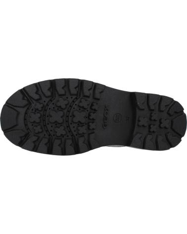 GEOX J SHAYLAX BOY - BLACK SCHOOL SHOES WITH HOOK-AND-LOOP CLOSURE NEGRO