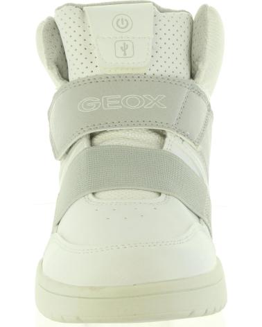 girl and boy Mid boots GEOX J847QA 05411 J XLED C1000 WHITE