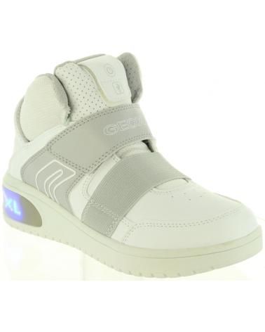 girl and boy Mid boots GEOX J847QA 05411 J XLED C1000 WHITE