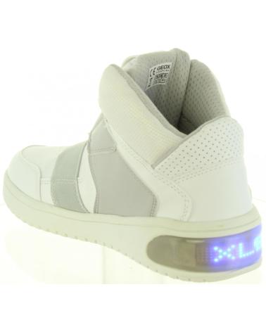 girl and boy Mid boots GEOX J847QA 05411 J XLED C1000 WHITE