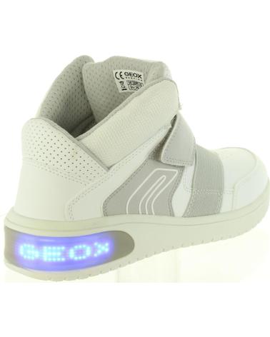 girl and boy Mid boots GEOX J847QA 05411 J XLED C1000 WHITE