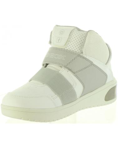 girl and boy Mid boots GEOX J847QA 05411 J XLED C1000 WHITE