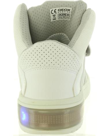 girl and boy Mid boots GEOX J847QA 05411 J XLED C1000 WHITE