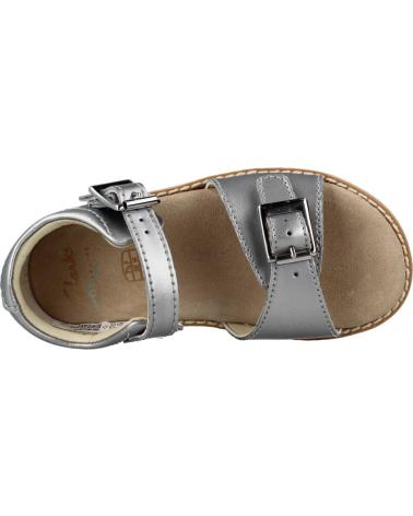 Sandalias de Niña CLARKS CROWN BLOOM T PLATA