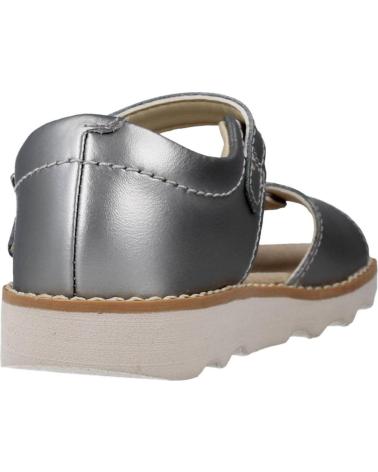 Sandalias de Niña CLARKS CROWN BLOOM T PLATA