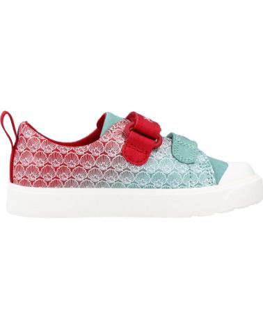 girl Trainers CLARKS CITY SHELL T ROJO