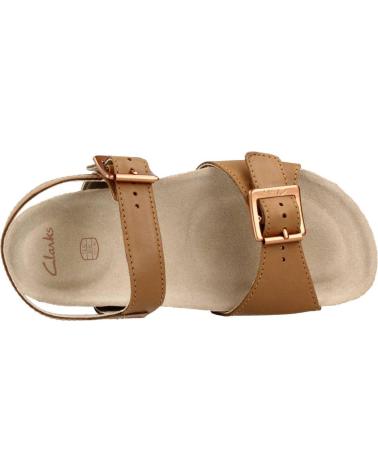 Sandales pour Fille CLARKS RIVER SAND K MARRON CLARO