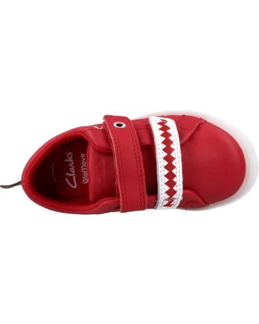 Sneaker für Junge CLARKS FLARESCALELO T ROJO