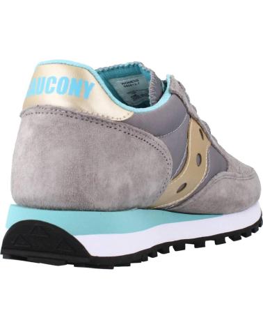 SAPATILHAS CASUAIS SAUCONY JAZZ 81 S60613-7 CINZENTAS COM DETALHES DOURADOS E TURQUESA GRIS