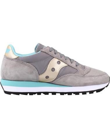 SAPATILHAS CASUAIS SAUCONY JAZZ 81 S60613-7 CINZENTAS COM DETALHES DOURADOS E TURQUESA GRIS