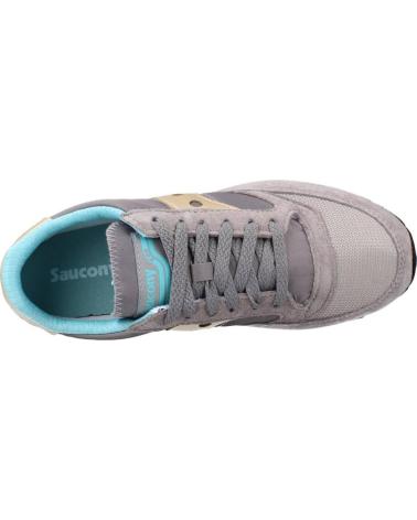 SAPATILHAS CASUAIS SAUCONY JAZZ 81 S60613-7 CINZENTAS COM DETALHES DOURADOS E TURQUESA GRIS