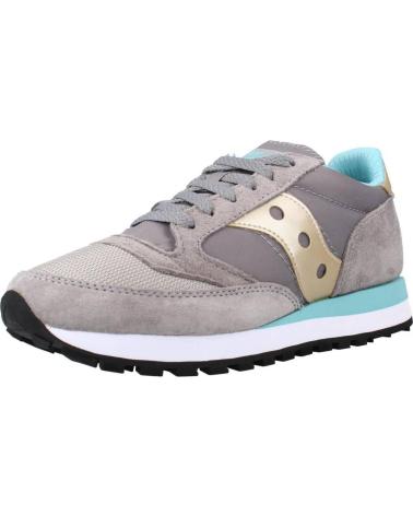SAPATILHAS CASUAIS SAUCONY JAZZ 81 S60613-7 CINZENTAS COM DETALHES DOURADOS E TURQUESA GRIS