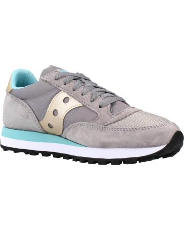 SAPATILHAS CASUAIS SAUCONY JAZZ 81 S60613-7 CINZENTAS COM DETALHES DOURADOS E TURQUESA GRIS