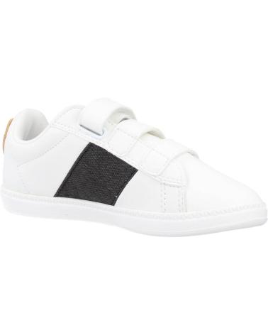 Esportes  de Menina e Menino LE COQ SPORTIF COURTCLASSIC PS BLACK JEAN BLANCO